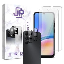 JP Combo pack, Sada 2 tvrzených skel a 2 sklíček na fotoaparát, Samsung Galaxy A05s