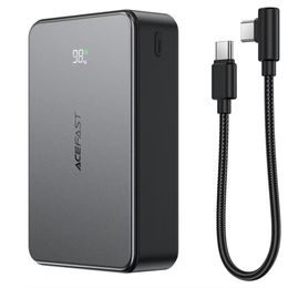 Acefast Powerbank M29 20.000 mAh - 2× USB-C + USB-A - USB-C Kabel - 22,5W Schnellladung - Schwarz