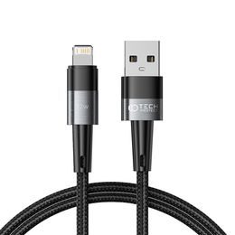 Tech-Protect UltraBoost Lightning kabel, 12W / 2,4 A, 1 m, šedý