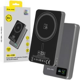 Blavec BJ-03 Slim 3v1 MagSafe powerbanka USB-C, 10000mAh, 22,5W, sivá