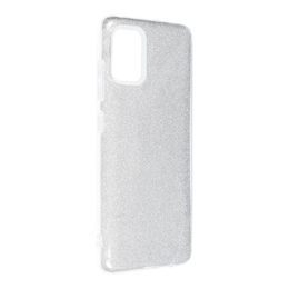 Obal Forcell Shining, Samsung Galaxy A51, stříbrný