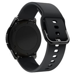 Silikonový řemínek TYS univerzální pro chytré hodinky (20 mm), černý