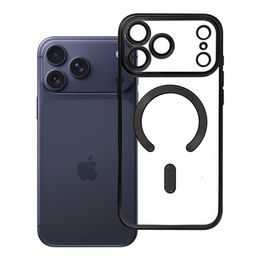 iPhone 17 Pro Max / 18 Pro Max vāciņš – Electro Mag Cover ar MagSafe – melns