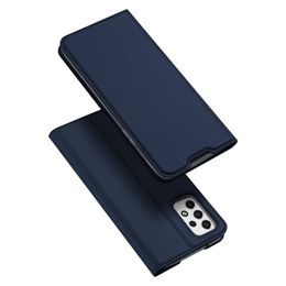 Dux Ducis Skin Leather case, könyves tok, Samsung Galaxy A53 5G, kék