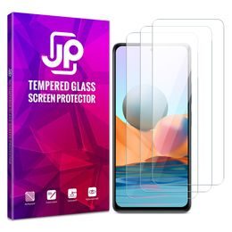 JP hosszú csomag edzett üveg, 3 szemüveg telefonhoz, Xiaomi Redmi Note 10 / Redmi Note 10S