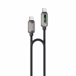 Yesido USB-C – USB-C laidas, 60 W, 3 A, 1,2 m – juoda