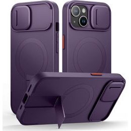 Suritch MagSafe Kickstand Camprotector Hülle iPhone 13 / 14, violett