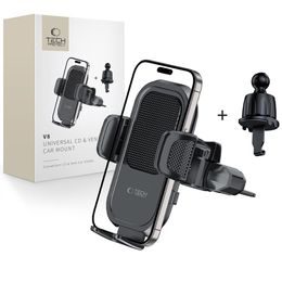 Tech-Protect V8 Univerzalni držač za ventilaciju / CD, crni