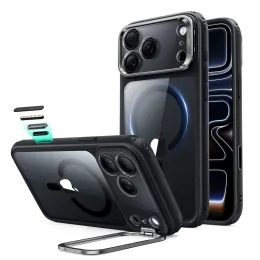 ESR Classic Hybrid Kickstand MagSafe, iPhone 17 Pro / 18 Pro, priehľadný / čierny