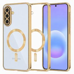 Samsung Galaxy A57 5G dėklas – Techsuit Luxury Crystal MagSafe – auksinė