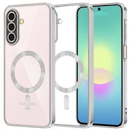 Samsung Galaxy A27 5G ümbris – Techsuit Luxury Crystal MagSafe – hõbedane