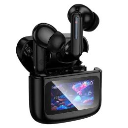 Hoco Bezdrátová Bluetooth sluchátka EQ14 s dotykovým displejem TWS, černá
