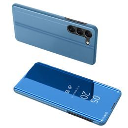 Clear view husă albastru pentru telefon Samsung Galaxy S23