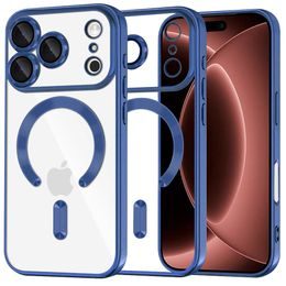 iPhone 17 Pro Max / 18 Pro Max ümbris – Techsuit Luxury Crystal MagSafe – sinine