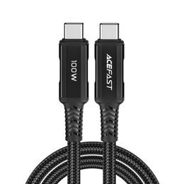 Acefast kabel USB-C - USB-C 2 m, 100 W (20 V / 5 A), črn (C4-03 black)