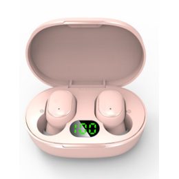 Ασύρματα ακουστικά Bluetooth 5.0, E6s, ροζ