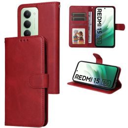 Μαγνητική Θήκη, Xiaomi Redmi 15, κόκκινη