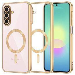 Samsung Galaxy A27 5G ümbris – Techsuit Luxury Crystal MagSafe – kuldne