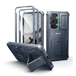 Dexnor 360 Kickstand Camprotector tok Samsung Galaxy S25 FE, kék