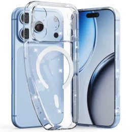 Tech-Protect FlexAir MagSafe Case für iPhone 17 Pro / 18 Pro - Glitzer-Schutzhülle mit MagSafe - Glitter