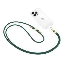 Tech-Protect C2S Crossbody Gurt, dunkelgrün / gold