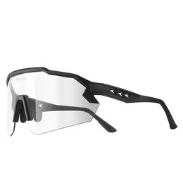 West Biking Fahrradbrille mit photochromatischen Gläsern - UV-Schutz - Sportbrille für Radfahren - Schwarz