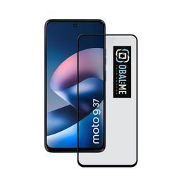 Motorola G37 apsauginis stiklas – OBAL:ME 5D grūdintas stiklas – juoda