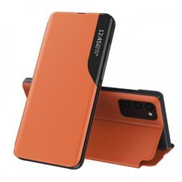 Eco Leather View Case, Samsung Galaxy M51, narančasta
