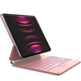Dracool mágneses tok billentyűzettel, iPad Air 11″ / iPad Air 10,9″ (2020) / iPad Pro 11″ (2021/2020), rózsaszín