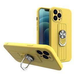 Husă Ring case, iPhone 12 Pro, galbenă
