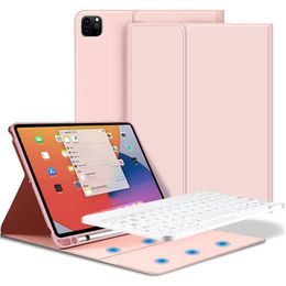 Pouzdro Tech-Protect SC Pen + klávesnice, Apple iPad Pro 11 2020 / 2021 / 2022, růžové