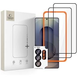 Tech-Protect Easy Set+, 2 edzett üveg + lencsevédő üveg, Samsung Galaxy S26 Ultra, fekete