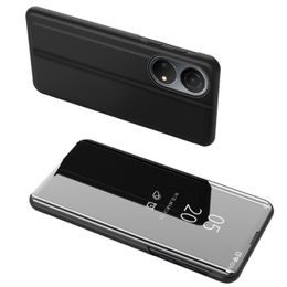 Clear view husă neagră pentru telefon Honor X8 5G