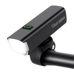 West Biking LED Fahrradlicht Vorderlicht Wasserdicht 1000 Lumen USB-C Aufladbar für MTB und E-Bike - Schwarz