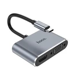 Hoco HB29 HUB USB-C na HDTV + VGA adapter
