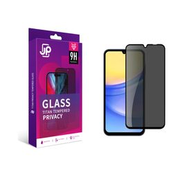 JP Titan Privacy zaščitno kaljeno steklo, Samsung Galaxy A25, črno