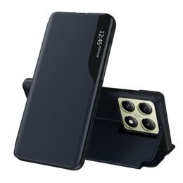 Eco Leather View Case, Xiaomi 14T, blau