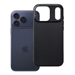 iPhone 17 Pro Max / 18 Pro Max vāciņš – Carbon Premium aizsargvāciņš – melns
