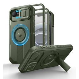 Dexnor MagSafe 360 Kickstand Etui iPhone 16e, zelen