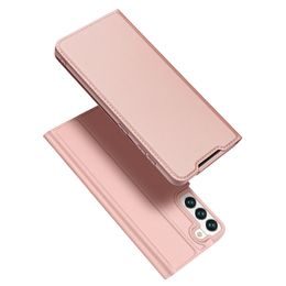 Dux Ducis Skin Pro, knížkové pouzdro, Samsung Galaxy S22, růžové