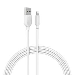 Borofone BX14 LinkJet USB - Lightning kábel, 2,4A, 2 m, fehér