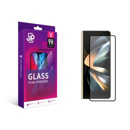 Samsung Galaxy Z Fold 8 aizsargstikls – JP Titan extra izturīgs rūdītais stikls – melns