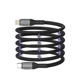 Maxlife magnetický kábel MXUC-11 USB-C - Lightning 1,0 m 27W, čierny