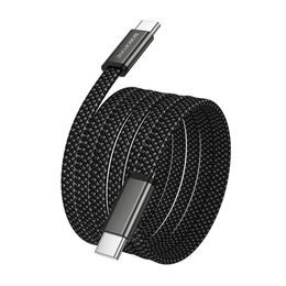Borofone Peace (BX124) USB-C auf USB-C Datenkabel für schnelles Laden - 60 W Power Delivery - 1 m - Schwarz