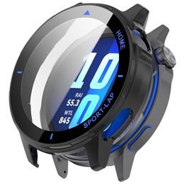 Techsuit Defense360 Pro Schutzhülle für Huawei Watch GT Runner 2 - Gehärtetes Displayschutzglas - Schwarz