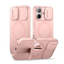 Suritch MagSafe Kickstand Camprotector maska iPhone 17, ružičasta