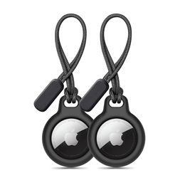 Tech-Protect Rough Chain prívesok, Apple AirTag, čierny, 2 kusy