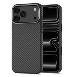 Tech-Protect Ion Carbon MagSafe, iPhone 17 Pro / 18 Pro, černo-stříbrný