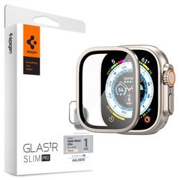 Spigen Glas.Tr Slim Pro Edzett üveg, Apple Watch Ultra 49 mm, ezüst