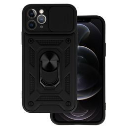 Slide Camera Armor tok, iPhone 11 Pro, fekete
